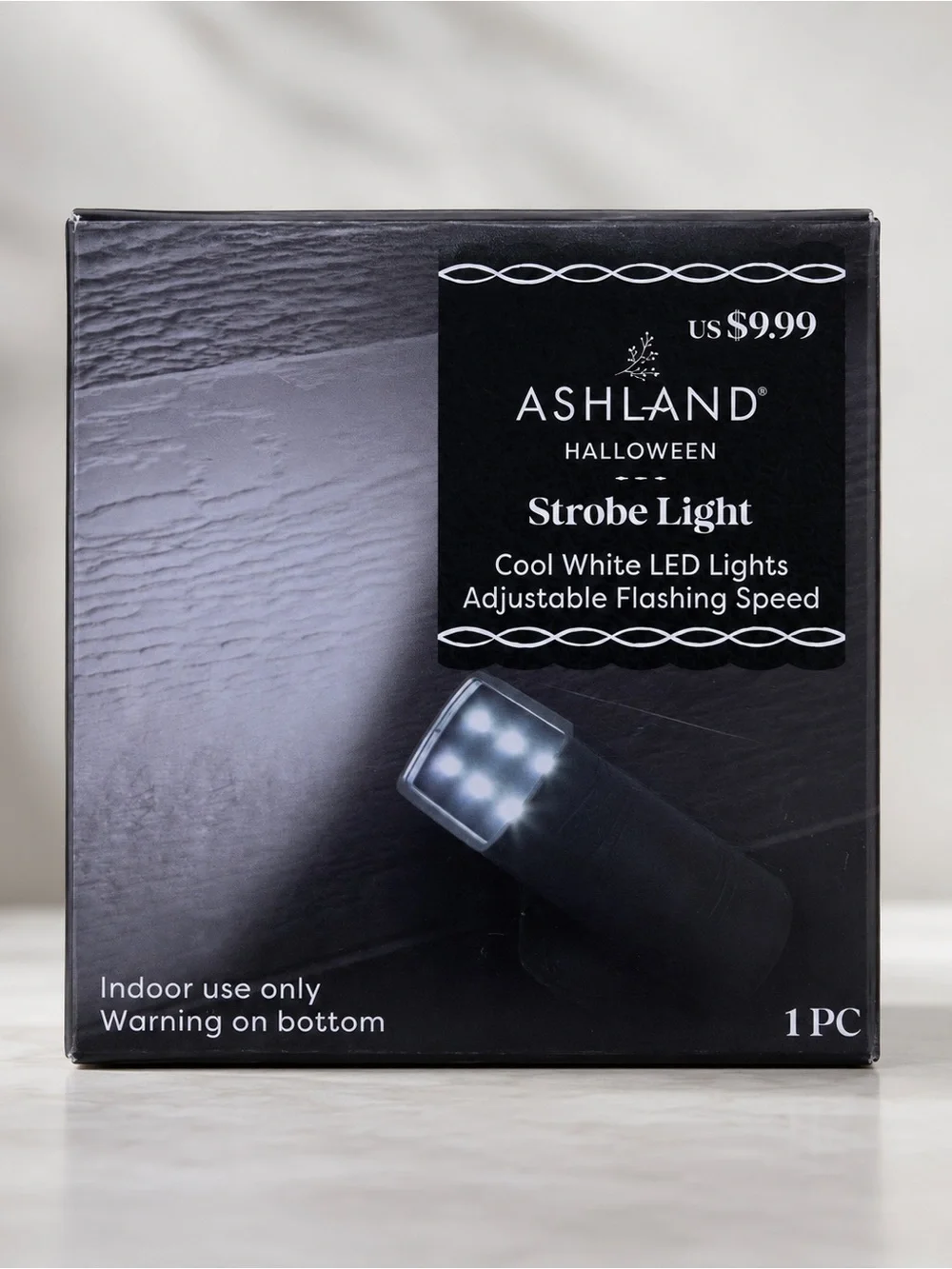 Ashland Halloween Strobe Light Cool White LED Adjustable Flashing Indoor
